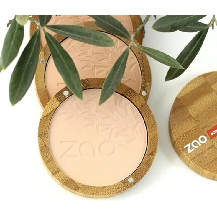 ZAO Bamboo Compact Powder Puder 9 g, mattierendes Finish in der Farbe Milk Chocolate – Bild 2