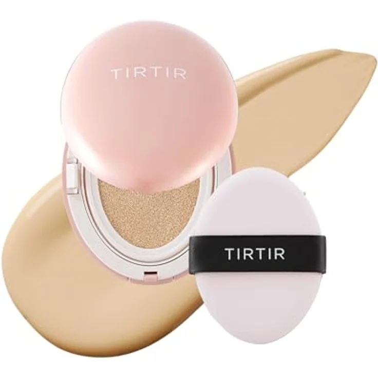 TIRTIR Mask Fit Aura Cushion Mini, mattierendes Make-up mit hoher Deckkraft, Farbton 21W Natural Ivory, 4.5 g – Bild 1