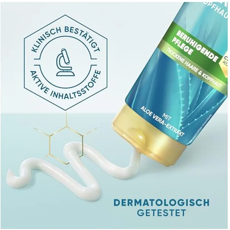 Head & Shoulders DermaXPro Beruhigende Pflege Leichte Spülung 220ml mit Aloe Vera, Feuchtigkeitsspendend & Juckreizlindernd – Bild 5