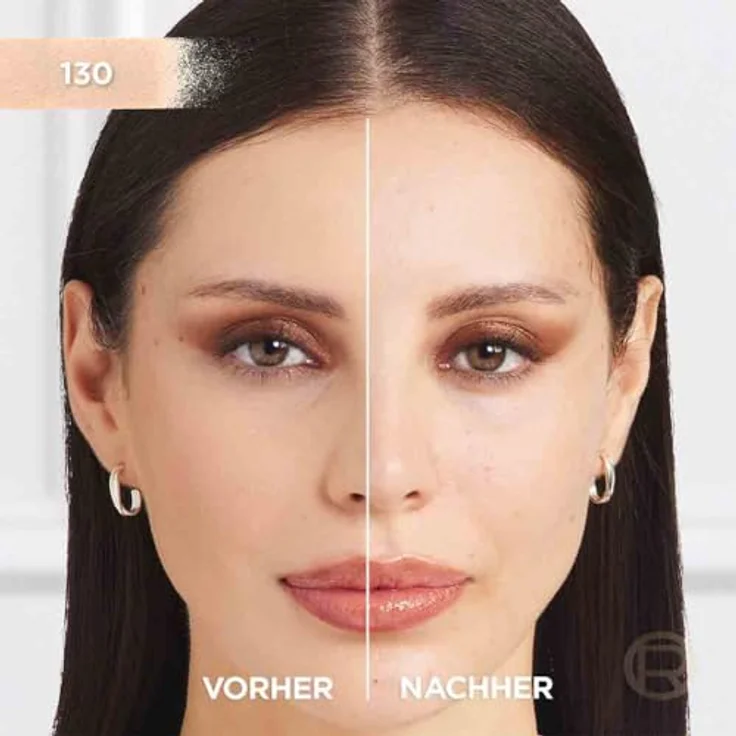 L'Oréal Paris Infaillible 24H Fresh Wear Foundation Powder, Wasserfestes Kompaktpuder mit hoher Deckkraft und mattem Finish, Farbe Nr. 130 True Beige, Doppelpack, 2x9 g – Bild 3