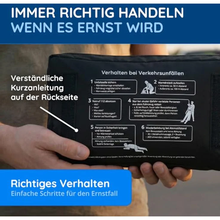 Flexeo KFZ Verbandtasche inkl. Füllung nach DIN 13164 – Bild 7