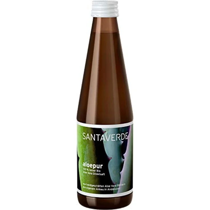 Santaverde Bio Aloepur - 100 % Reiner Aloe Vera Direktsaft, 1 x 330ml – Bild 1