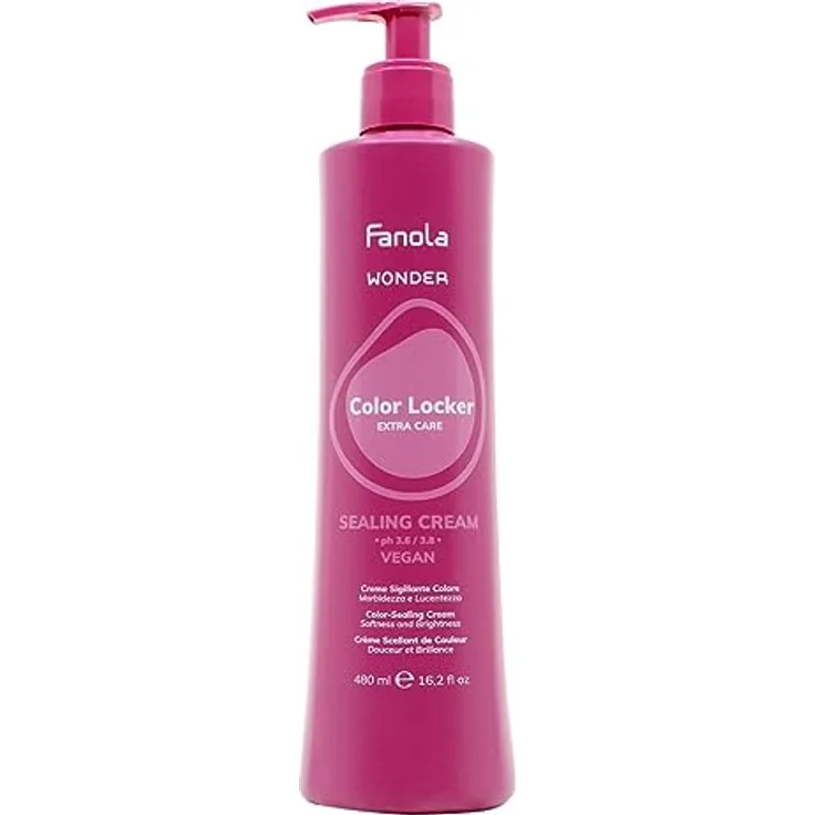 Fanola Crema sigillante Wonder Color Locker 480ml - Haarfärbemittel mit reflektierenden Grafiken, idealer Qualität