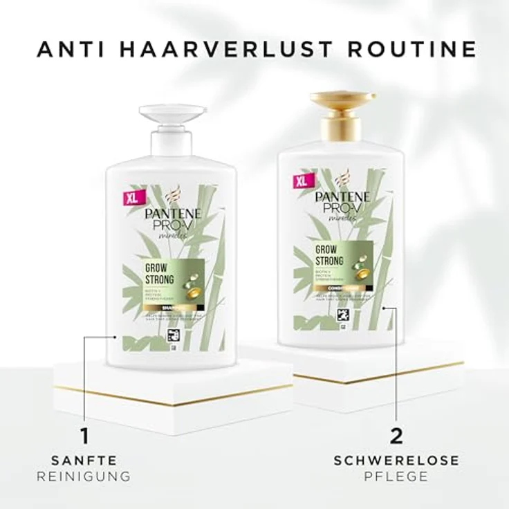 Pantene Pro-V Miracles Grow Strong Shampoo, 1000 ml gegen Haarausfall, nährt und regeneriert das Haar – Bild 6