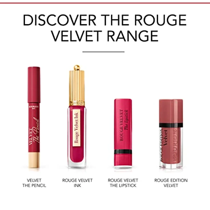 Bourjois Velvet the Pencil, dünner Lippenstift mit Matt-Effekt, Farbton 08 Rouge Di'vin, 1,8 g – Bild 11