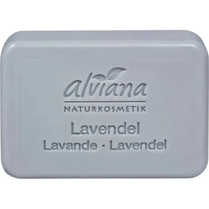 alviana Handseife Pflanzenölseife, Lavendelduft, mild und pflegend, 100g