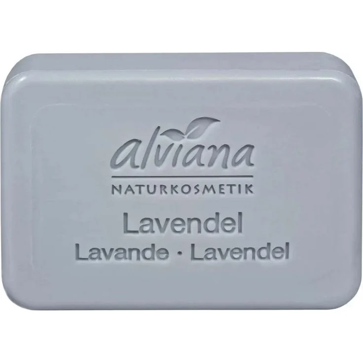 alviana Handseife Pflanzenölseife, Lavendelduft, mild und pflegend, 100g