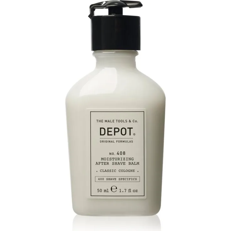 Depot No. 408 Moisturizing After Shave Balm, Balsam nach der Rasur für Herren, 50 ml, beruhigt und spendet Feuchtigkeit