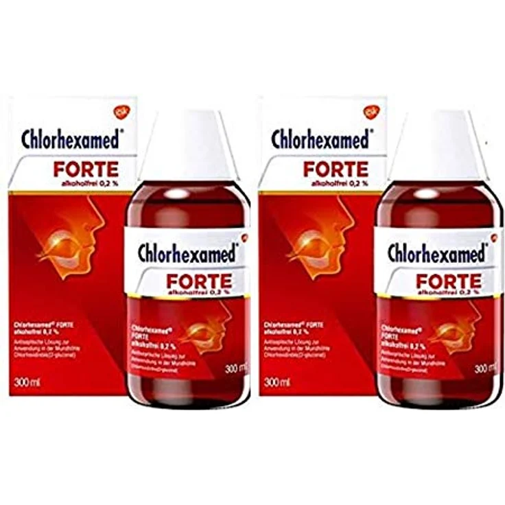 GlaxoSmithKline Chlorhexamed FORTE alkoholfrei 0,2% Lösung 300 ml, für saubere & gesunde Zähne – Bild 2
