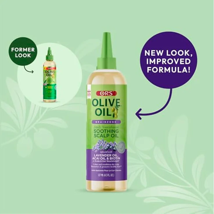 ORS Olive Oil pflegendes exotisches Kopfhautöl, 127 ml mit Kokosöl und hydrolysiertem Kollagen, für gesunde Haarstruktur und natürlichen Glanz – Bild 3
