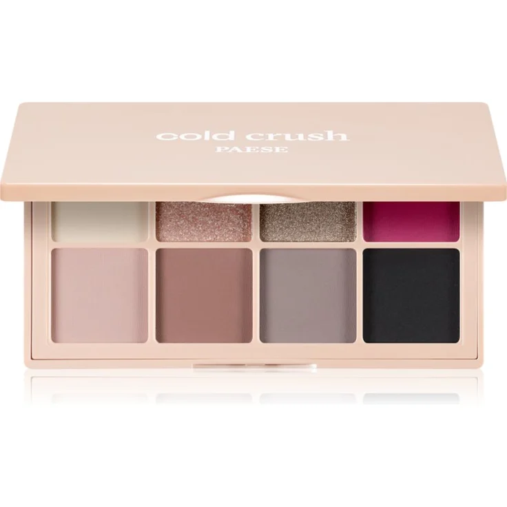 Paese Cold Crush Lidschattenpalette, 11 g, für Tag- und Abend-Make-up, schimmernd-matte Effekte, mit Spiegelchen