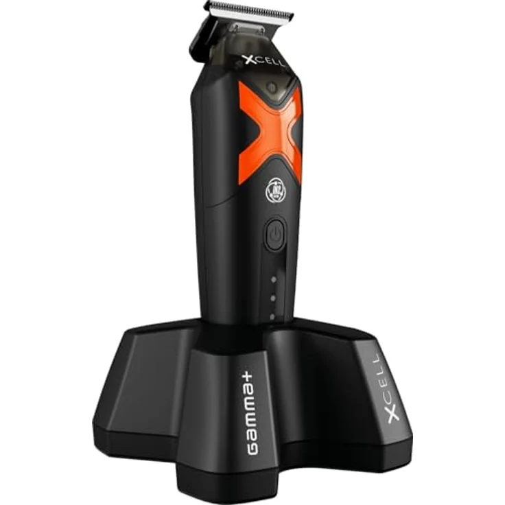 GAMMA+ Xcell Profi-Trimmer, Herren-Haarschneidemaschine mit Vector IN2-Motor, 180 Minuten kabellose Laufzeit, Aluminium-Rückseite, 4 Kämme, USB-Kabel Typ C – Bild 3