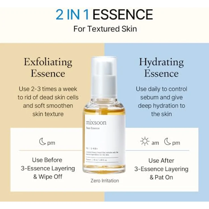 mixsoon Bohnenessenz 1,69 fl oz 50 ml | Natürliches fermentiertes Sojabohnenserum zur Befeuchtung und Pflege der Haut | Tierversuchsfrei – Bild 3