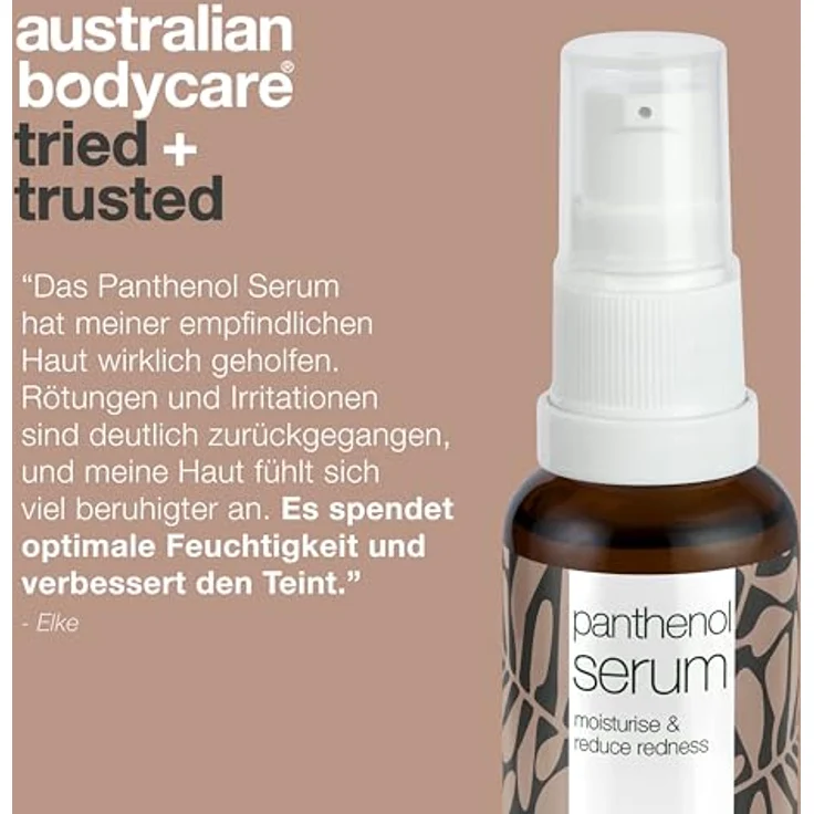 Australian Bodycare Anti-Rötungen Panthenol Serum bei Rosacea, mindert Rötungen im Gesicht, 30 ml, mit Provitamin B5 und Niacinamid – Bild 5