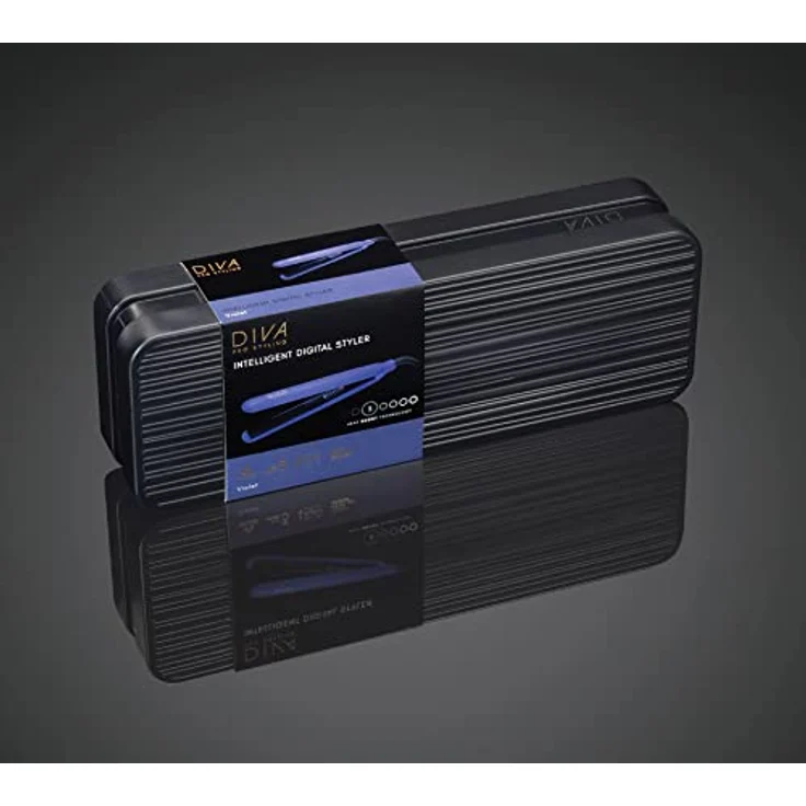 Diva Pro Styling Digital Styler Haarglätter-Glätteisen automatische Abschaltfunktion, violet – Bild 9