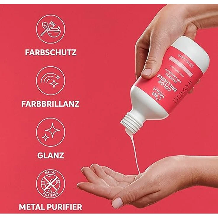 Wella Professionals Invigo Color Brilliance Shampoo Fine – Glanzshampoo für feines, gefärbtes Haar – milde Pflege mit Vitamin E und niedrigem pH-Wert – 1 L – Bild 2