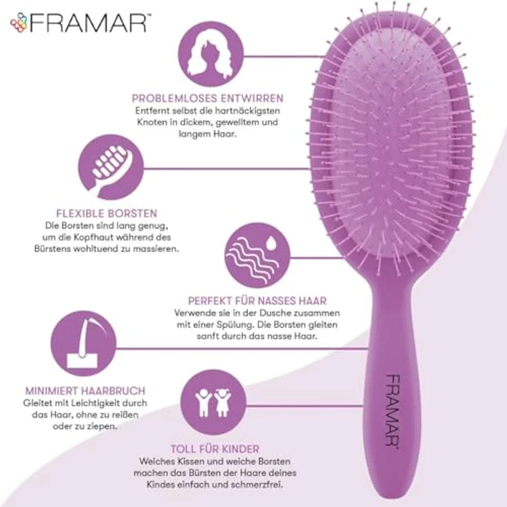 Framar Toys Detangle Brush Purple Reign – Bild 4