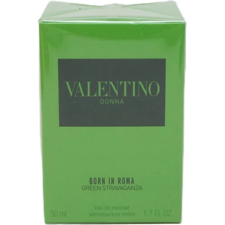 Valentino Born in Roma Green Stravaganza, Eau de Parfum Spray 50 ml, kühner Duft mit Bergamotte, Minze und Vetiver