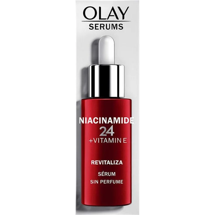 Olay Niacinamid 24 Vitamin E Gesichtsserum, Duftstofffrei, 40 ml, für alle Hauttypen