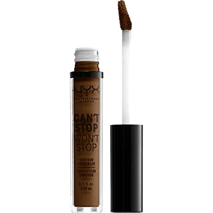 NYX Professional Makeup Can't Stop Won't Stop Contour Concealer - wasserfester flüssiger Abdeckstift, Kaschieren & Highlighten, 3, 5 ml, Walnut 22.3 – Bild 1