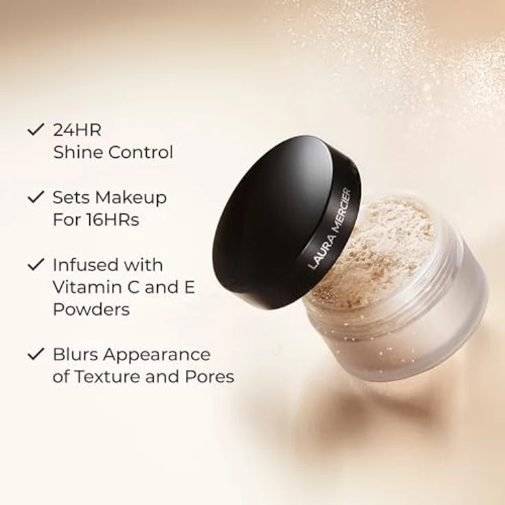 Laura Mercier Translucent Loose Setting Powder, loser Puder für Damen, transparenter Soft-Fokus-Effekt, 29 g – Bild 4