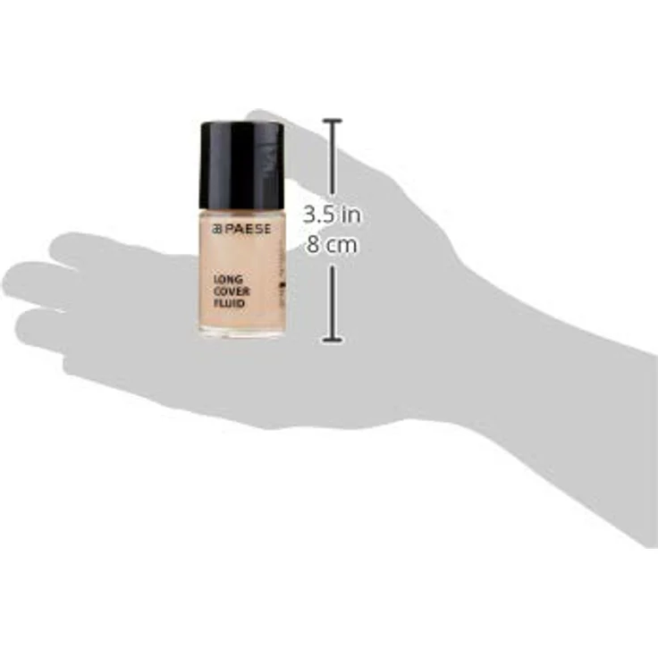 Paese Cosmetics 01 Light Beige Long Cover Fluid Foundation, 30ml - Foundation für trockene und normale Haut, mit Sheabutter und Pro-Vitamin B5, verleiht frischen und strahlenden Teint – Bild 4