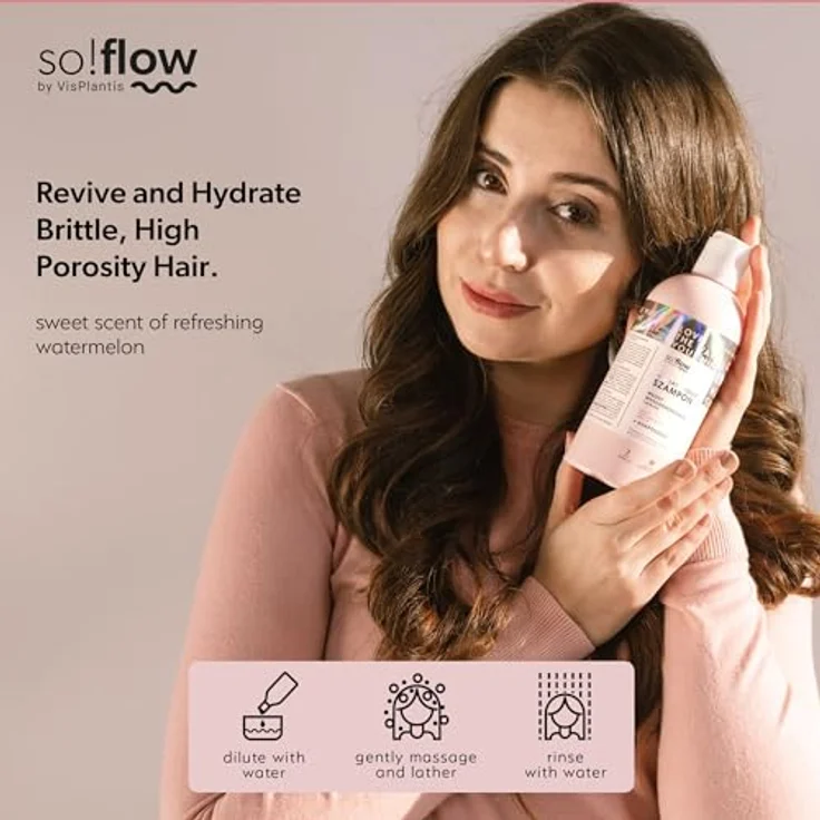 SO!FLOW High Porosity Hair Humectant Shampoo, 400 ml, feuchtigkeitsspendendes Haarshampoo für Schuppen- und Juckreizbekämpfung – Bild 2