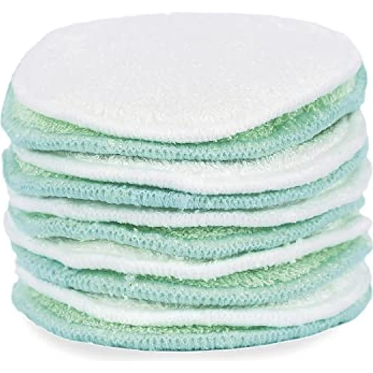 Pandoo 10 Wiederverwendbare Und Waschbare Abschminkpads Aus Bambus Und Baumwolle | Waschbar Make-Up Remover Less Waste | Extrem Weich Perfekt Für gesichtsreinigung Und Baby | Low Waste – Bild 3