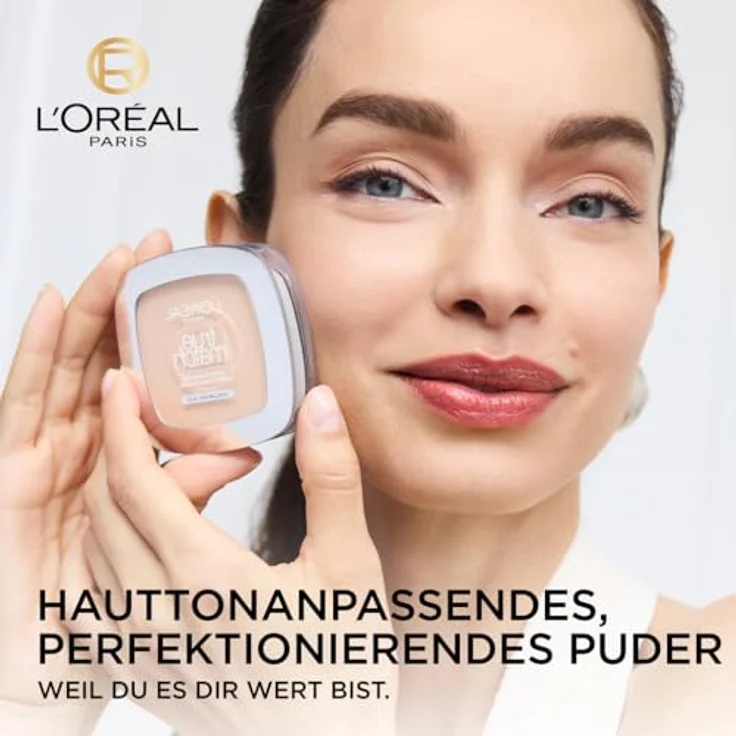 L'Oréal Paris True Match Puder, Mattierendes Kompaktpuder mit LSF 8, inkl. Spiegel und Schwamm, Farbe Nr. 8.W, 9 g – Bild 2