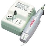 PETER BAUSCH 0360K Elektrisches Maniküre-/Pediküregerät für Profis, stufenlos regulierbar, mit Luftkühlung, 10 Aufsätze: schleifen, feilen, Hornhaut entfernen, Fußpflege