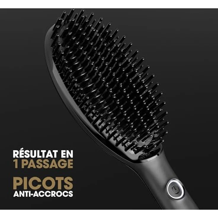 ghd glide+ Smoothing Hot Brush, Warmluftbürste in Schwarz mit optimierter Heiztechnologie und integriertem Ionisator für ultra geschmeidige Ergebnisse – Bild 5