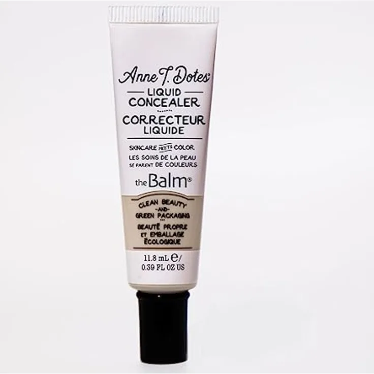 The Balm Anne T. Dotes Liquid Concealer, 11,8 ml, mit Hyaluronsäure und Vitaminen, 26 Nuancen verfügbar