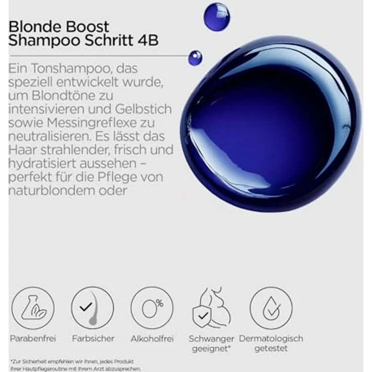 REVOX B77 Plex Blonde Boost Shampoo Step 4B, violettes Toning-Shampoo, neutralisiert Gelbtöne, reinigt sanft, stärkt und hydratisiert coloriertes, trockenes Haar, 260 ml – Bild 4