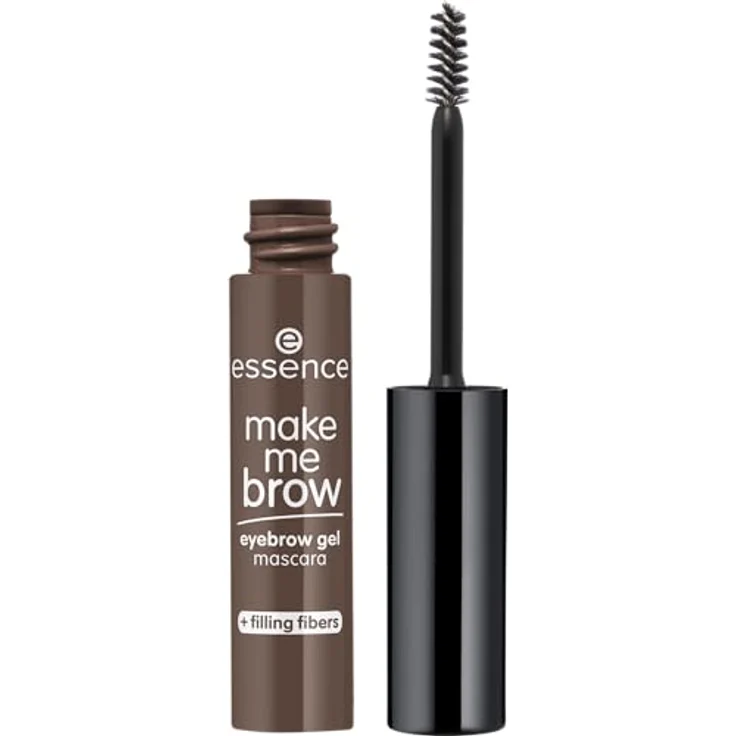 essence cosmetics make me BROW eyebrow gel mascara, Braun, definierend, gelig, vegan, ohne Mikroplastik und Nanopartikel, ohne Parfüm, 1er Pack (3.8ml) – Bild 1