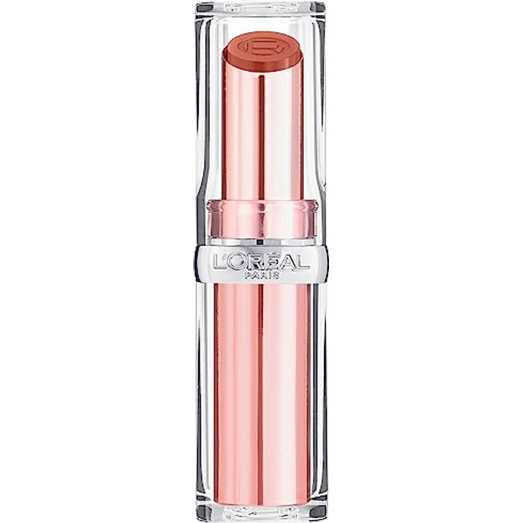 L'Oréal Paris Feuchtigkeitsspendender Lippenstift, Balm-In-Lipstick mit natürlich aussehendem Finish, Color Riche Glow Paradise, 107 Brown Enchante, 1 x 3,8 g – Bild 1