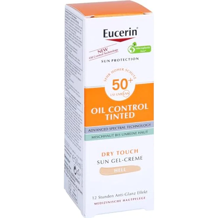 Eucerin Sun Face Oil Control Tinted Spf50 Light 50ml - Sonnenschutzmittel mit Farbpigmenten für fettige Haut – Bild 6