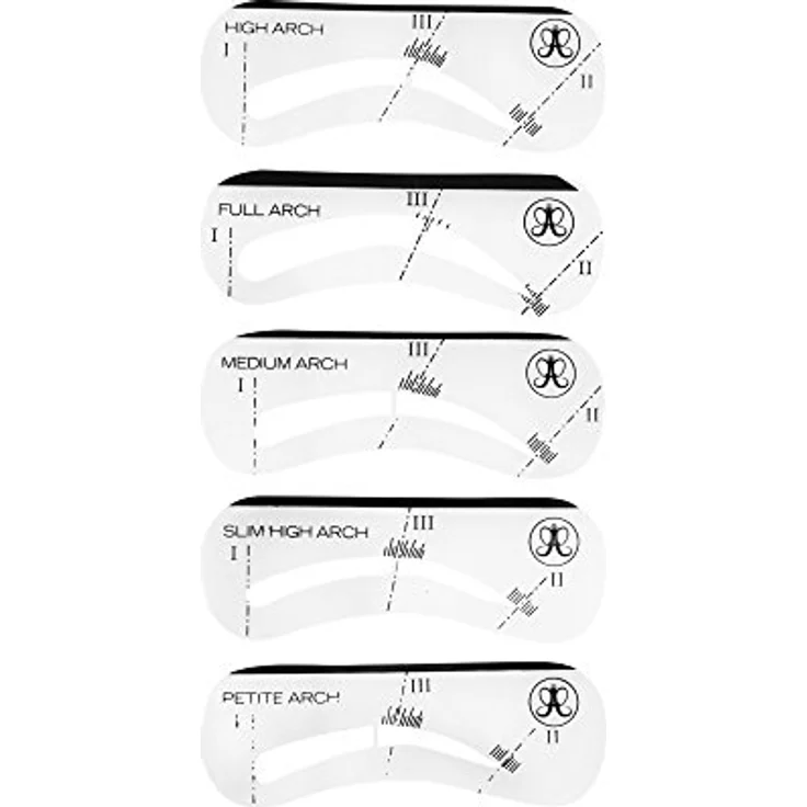 Anastasia Beverly Hills Stencils für Augenbrauen, 5er Set aus hochwertigem PVC, flexibel und leicht zu reinigen – Bild 2