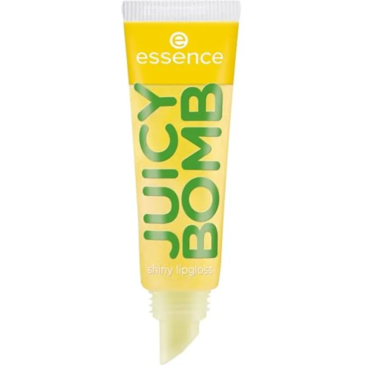 essence cosmetics JUICY BOMB shiny lipgloss, Nr. 106, Gelb, Ultra-glänzend, fruchtiger Duft, vegan, 1er Pack (10ml)