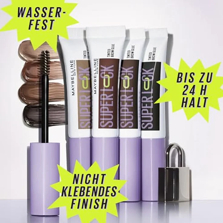 MAYBELLINE NEW YORK Super Lock Augenbrauenfixierspray, Farbton Deep Brown, 8 g – für perfekte Form und lange Haltbarkeit – Bild 3