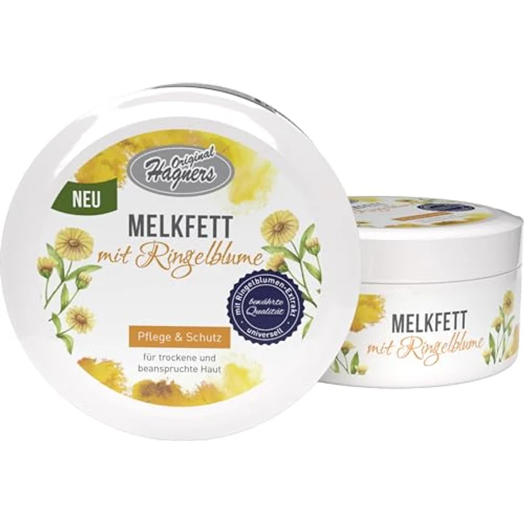 Original Hagners Melkfett mit Ringelblume (250 ml), traditionelle und reichhaltige Pflege – Bild 2