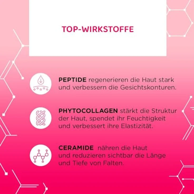 Eveline Cosmetics Serum Shot Multi Peptides, verjüngendes Gesichtsserum mit Kollagen, 30 ml, vegan – Bild 4