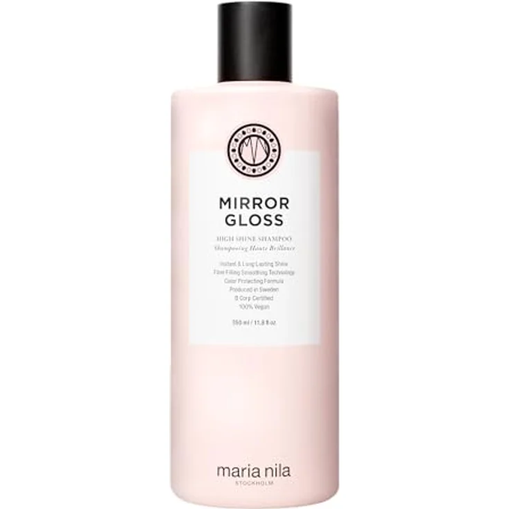 Maria Nila Mirror Gloss High Shine Shampoo 350 ml, feuchtigkeitsspendend mit Chia-Peptiden für glänzendes Haar – Bild 1