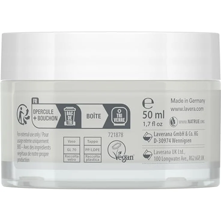 lavera Barrier Balance Tagespflege - Creme ohne Alkohol - ohne Parfüm - feuchtigkeitsspendend & regenerierend - stärkt Hautbarierre - Präbiotika - vegan - Naturkosmetik - 50 ml – Bild 5