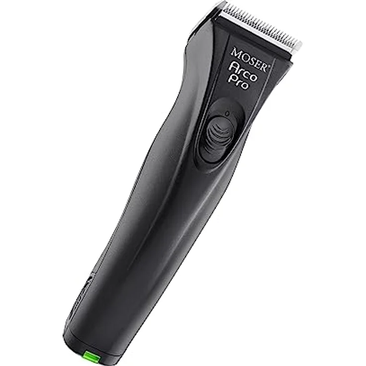 Moser Bow Pro 1854 Tierhaarschneidemaschine 20W Silber - Leistungsstarker, flexibler Trimmer mit Wechselakku für mittelgrosse Hunde und Katzen – Bild 2