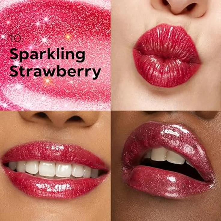 KIKO Milano 3D Hydra Lipgloss, hydratisierendes Lipgloss in Farbton 10 Sparkling Strawberry, 6.5 ml, glanzgebend und pflegend – Bild 2