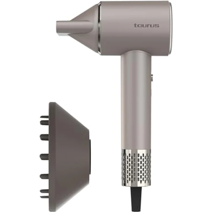 Taurus Digitaler Haartrockner Force Protect, 1600 W, Ionic Care, 10 Geschwindigkeits- und Temperaturstufen, Oscillating Temp Protect, mit Zubehör – Bild 1