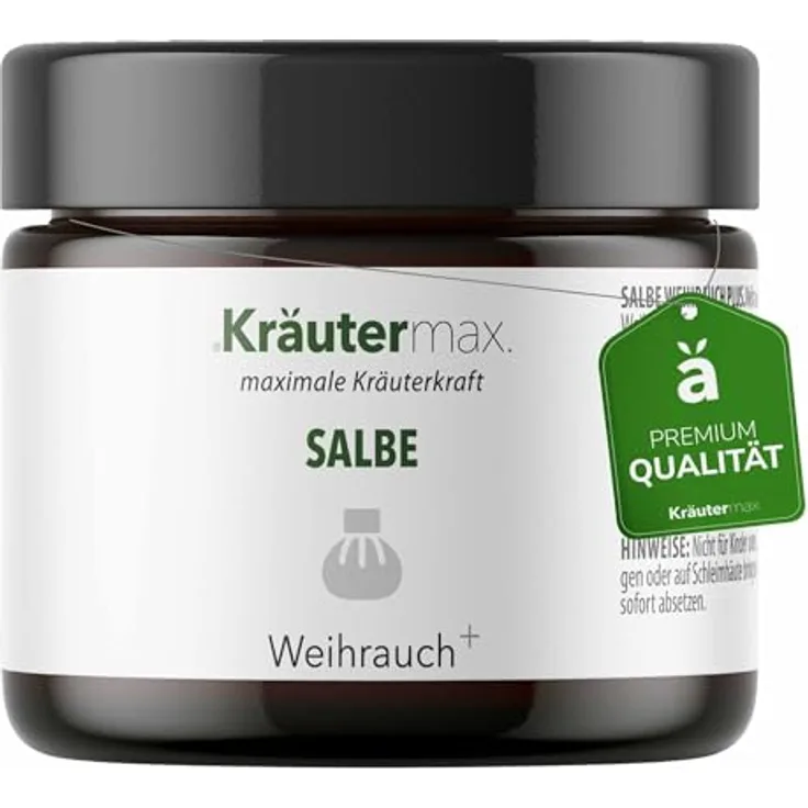 Kräutermax Weihrauchsalbe Extra Stark 100 ml Hochdosiert Boswellia Creme - Natürliche Regeneration und Hautpflege