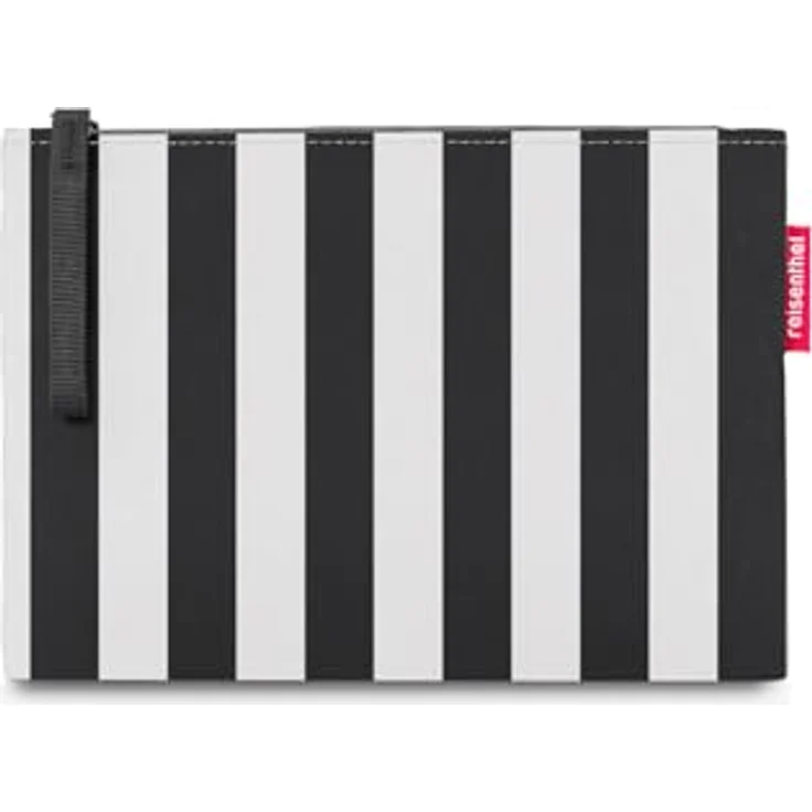 reisenthel case 1 summerstripes black, universeller Kosmetik-Organizer aus wasserabweisendem Polyester, 24 x 17 cm – Bild 1