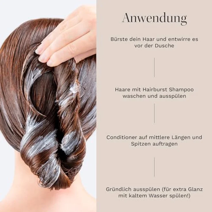 HAIR BURST Hair Burst Conditioner für fettige Kopfhaut und Wurzeln – Antischuppen, antistatisch, milde Hydration, 350ml – Bild 6