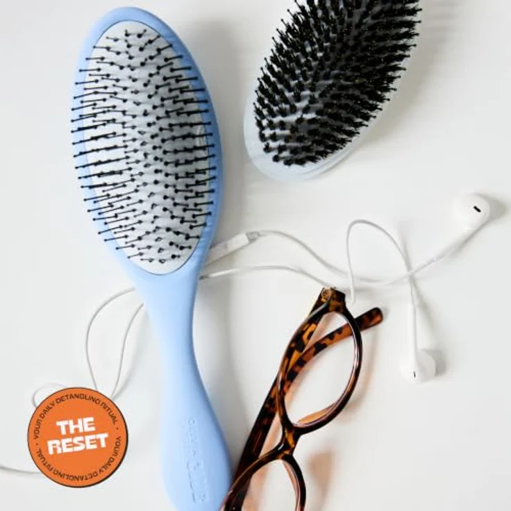 Olivia Garden Club THE RESET CUSHION Wet & Curly Detangling Hairbrush, Ergonomische Detangler-Bürste für nasses und trockenes Haar, blau – Bild 3